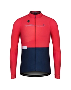 Веломайка SUPERCOBBLE MAN ECHO, длинный рукав, темно-синий/розовый, 10-01-002-011 (Размер: L, Цвет: Темно-синий/розовый) Gobik