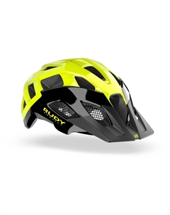Шлем велосипедный CROSSWAY, Black/Yellow Fluo Shiny, HL760022 (Размер: L (59-61 см)) Rudy project