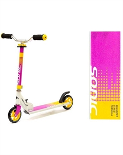 Самокат "SONIC" детский, двухколесный, складной, 125мм х 2, 12310010050 (Цвет: Бело-Розовый) Trix