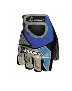 Велоперчатки X-COUNTRY NEW, прорезиненный верх, замшевая ладонь, синий, POL_X-COUNTRY_NEW_XXL_BLU (Размер: 12 XXL) Polednik