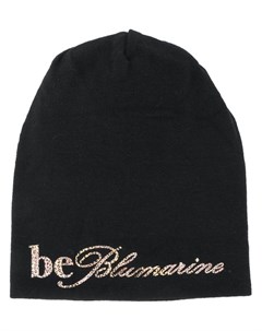 Be blumarine шапка бини с логотипом один размер черный Be blumarine