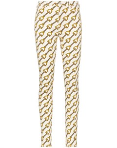 Gucci джинсы скинни с принтом stirrups 26 нейтральные цвета Gucci