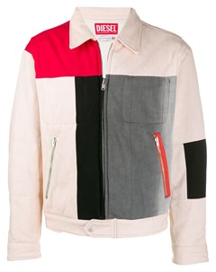 Diesel red tag куртка в стиле колор блок нейтральные цвета Diesel red tag
