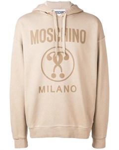 Moschino худи с логотипом нейтральные цвета Moschino