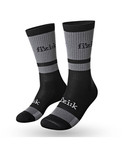 Велоноски FIZI:K, серый/чёрный, FZKSOCKSOF (Размер: М, Цвет: Серый/чёрный) Fizik