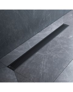 Душевой трап (лоток) MasterFlow Cut Gradient 80 см, черный матовый Am.pm.