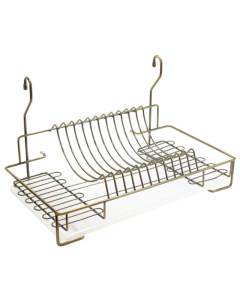 Сушка для посуды навесная с поддоном, 440х258х260 мм, античная бронза Lemax
