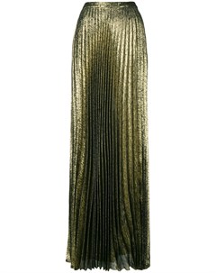 Saint laurent длинная плиссированная юбка 38 металлик Saint laurent