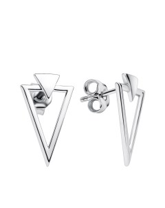 Серебряные серьги с родированием Talant