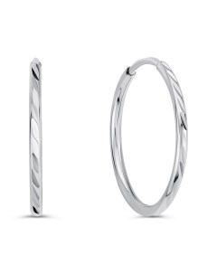 Золотые серьги с алмазной гранью Talant