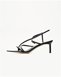 Босоножки на низком каблуке черного цвета 2mood