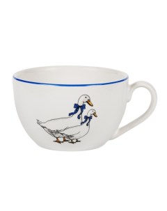 Чашка Премиум Гуси 300мл фарфор Кристалекс рус