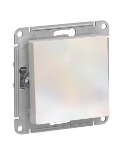 Выключатель AtlasDesign одноклавишный встраиваемый жемчуг (ATN000411) Systeme electric