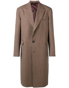 Alexander mcqueen однобортное пальто в шотландскую клетку 46 коричневый Alexander mcqueen
