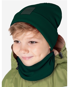 Комплект шапка и снуд, Зеленый Nikastyle