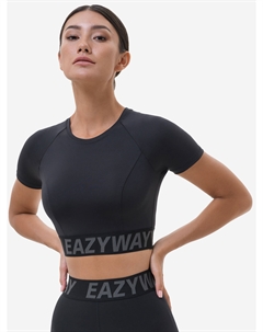 Эластичный черный рашгард с надписью на резинке, Черный Eazyway