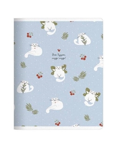 Тетрадь общая ученическая Mur-Mur, 165х203 мм, 48 л, клетка, мягкий переплет, скрепка, крылышки Be smart