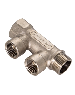 Коллектор 3/4 ВР(г) х 2 выхода 1/2 ВР(г) х 3/4 НР(ш) (C2MF3412) Stm