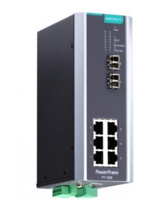 Коммутатор управляемый PT-508-SS-LC-48 6x10/100BaseT(X), 2 x 100BaseFX SM, LC, 1 x 48 VDC Moxa