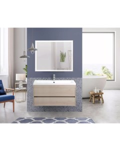 Тумба с раковиной подвесная Family 100х55 Pino Bianco Art&max