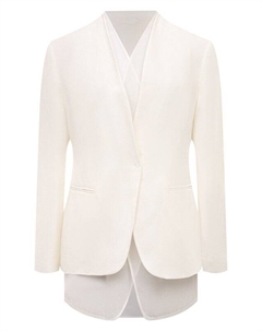 Жакет из вискозы и льна Brunello cucinelli