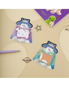 Самоклеящийся блок фигурный X-animals, 40л, в ассортименте Meshu