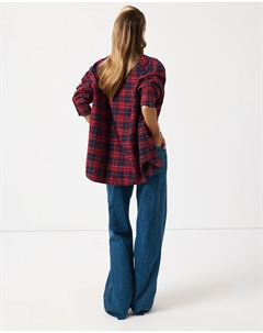 Рубашка в клетку синего цвета 2mood