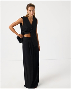 Брюки широкие черного цвета 2mood