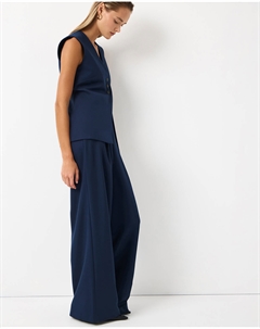 Костюмные брюки синего цвета 2mood