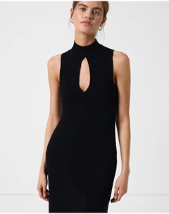 Платье с вырезом на груди черного цвета 2mood