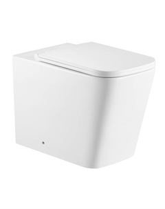 Унитаз приставной SL-5021T безободковый, с сиденьем микролифт, белый Santiline