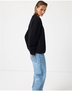 Джемпер базовый из кашемира черного цвета 2mood