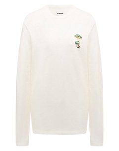 Хлопковый пуловер Jil sander