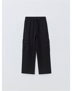 Школьные брюки карго из трикотажа для девочек Sela