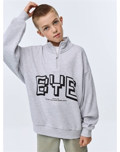 Трикотажный свитшот с воротником-стойкой для мальчиков Sela