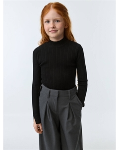 Вязаный джемпер с воротником для девочек Sela