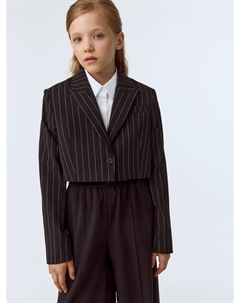Укороченный жакет в полоску для девочек Sela