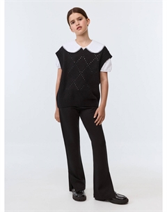 Трикотажные брюки с разрезами для девочек Sela