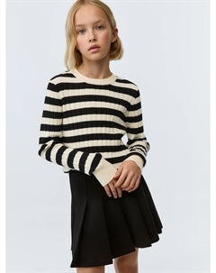 Вязаный джемпер в полоску для девочек Sela