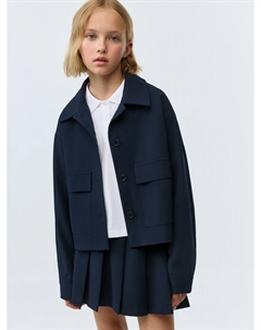 Школьный укороченный жакет для девочек Sela
