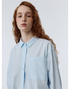 Удлиненная рубашка из смесового модала для девочек Sela