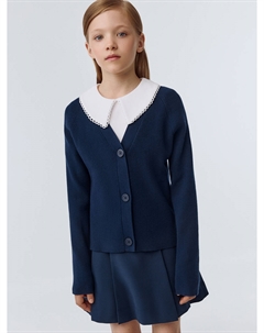 Базовый кардиган в рубчик для девочек Sela