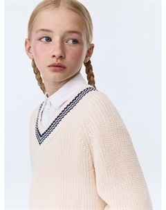 Вязаный джемпер оверсайз для девочек Sela