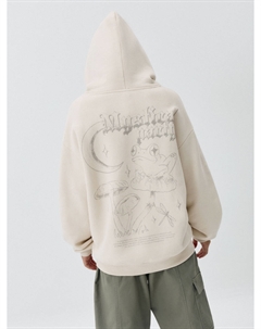 Худи оверсайз с принтом для девочек Sela