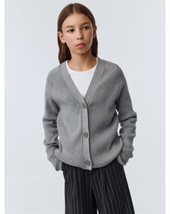 Базовый кардиган в рубчик для девочек Sela