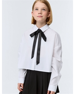 Укороченная блузка из смесового модала для девочек Sela