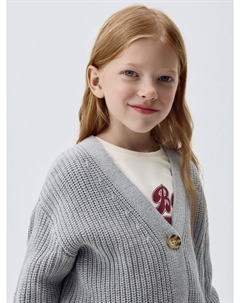 Базовый вязаный кардиган для девочек Sela