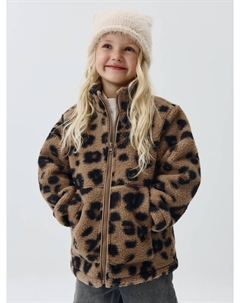 Леопардовая куртка из искусственного меха для девочек Sela