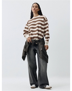 Свитшот оверсайз в полоску Sela