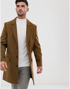 Светло коричневое пальто New look